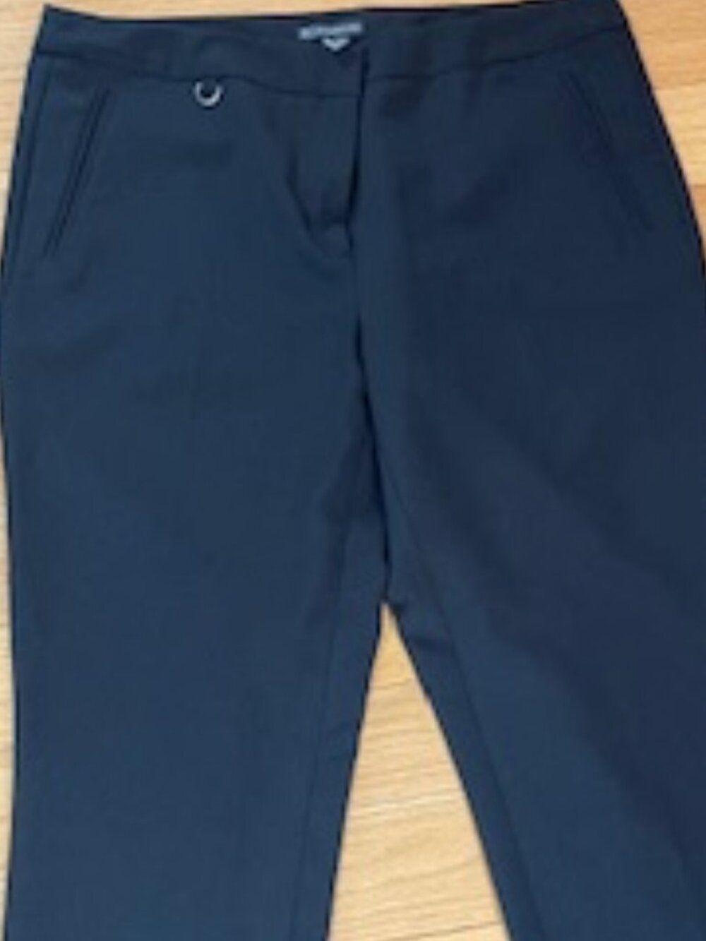 Cropped dress pant slim leg